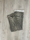 Light Leopard Cuff Denim Pants