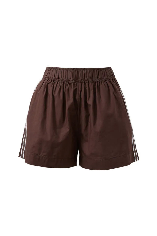 Mila Short | Choc Side Stripe