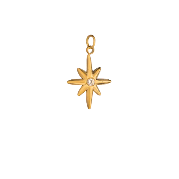 Latch & Lock Charm | Gold Celestial Star