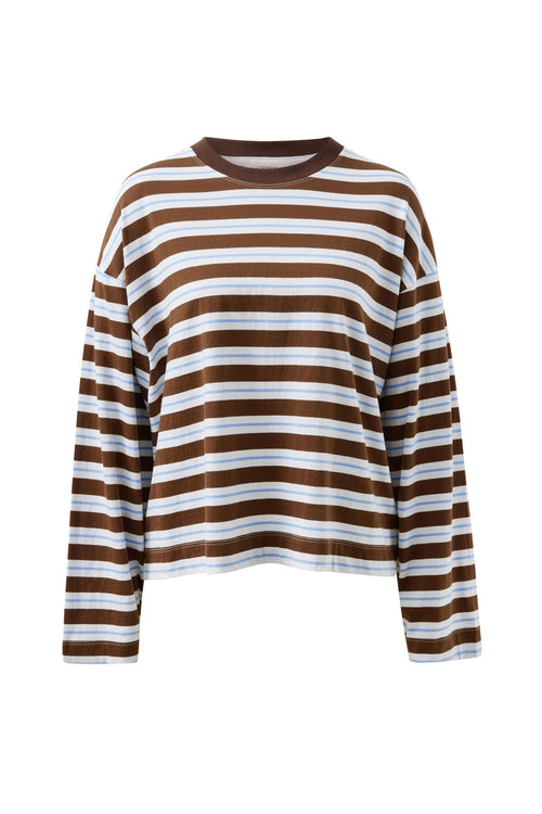 Beau Long Sleeve | Cocoa Sky Blue