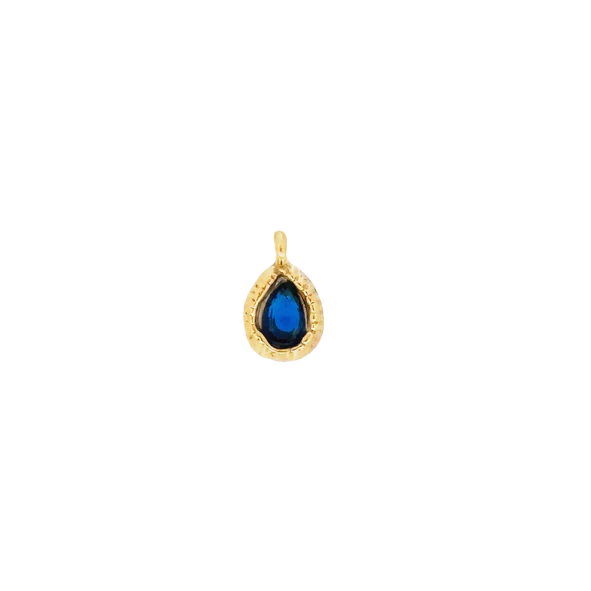 Latch & Lock Charm | Teardrop Birthstone
