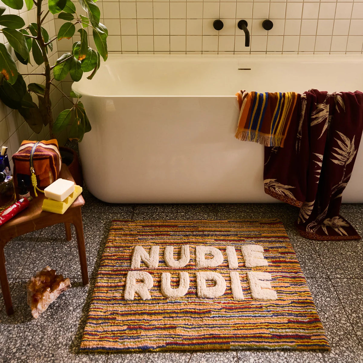 Tula Nudie Bath Mat | Burnt Sienna