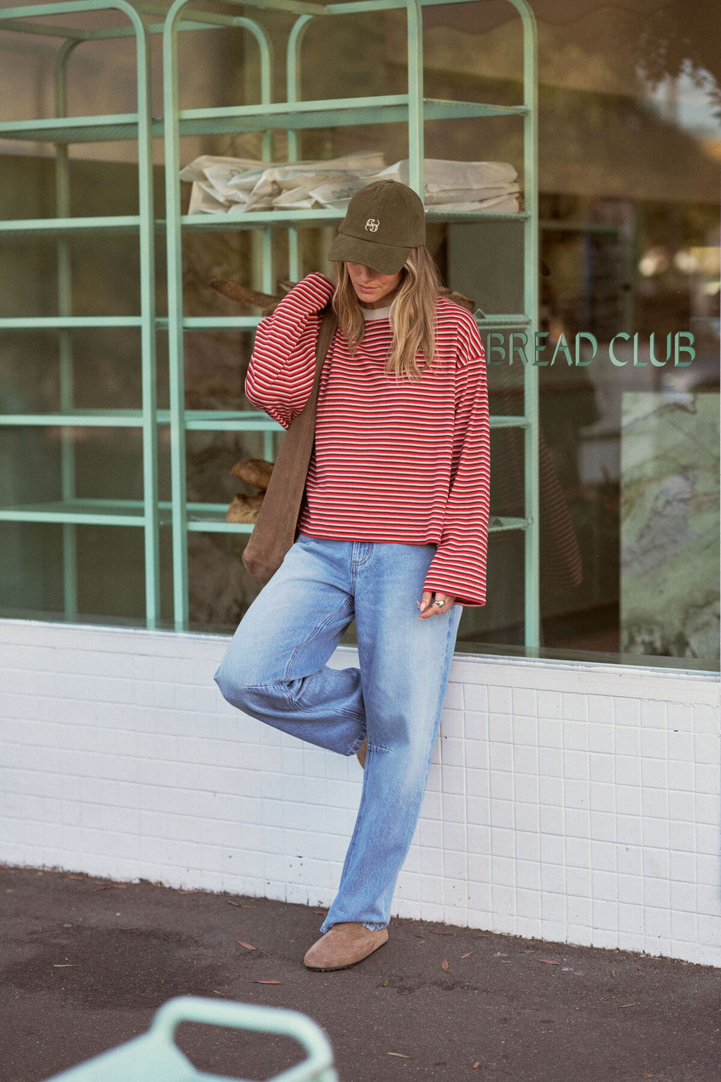 Beau Long Sleeve | Mulberry, Red & Stone