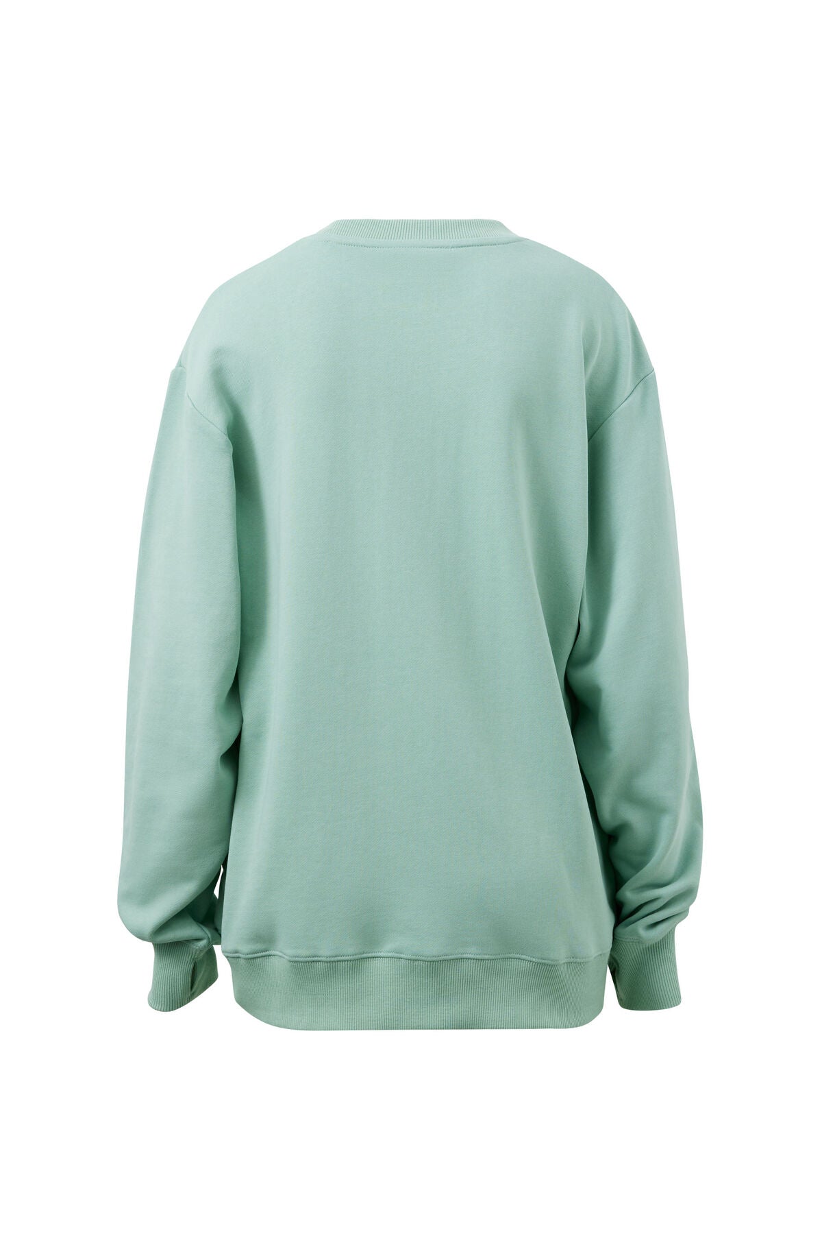 Isla Oversized Slouchy Crew | Seafoam & Polo Blue