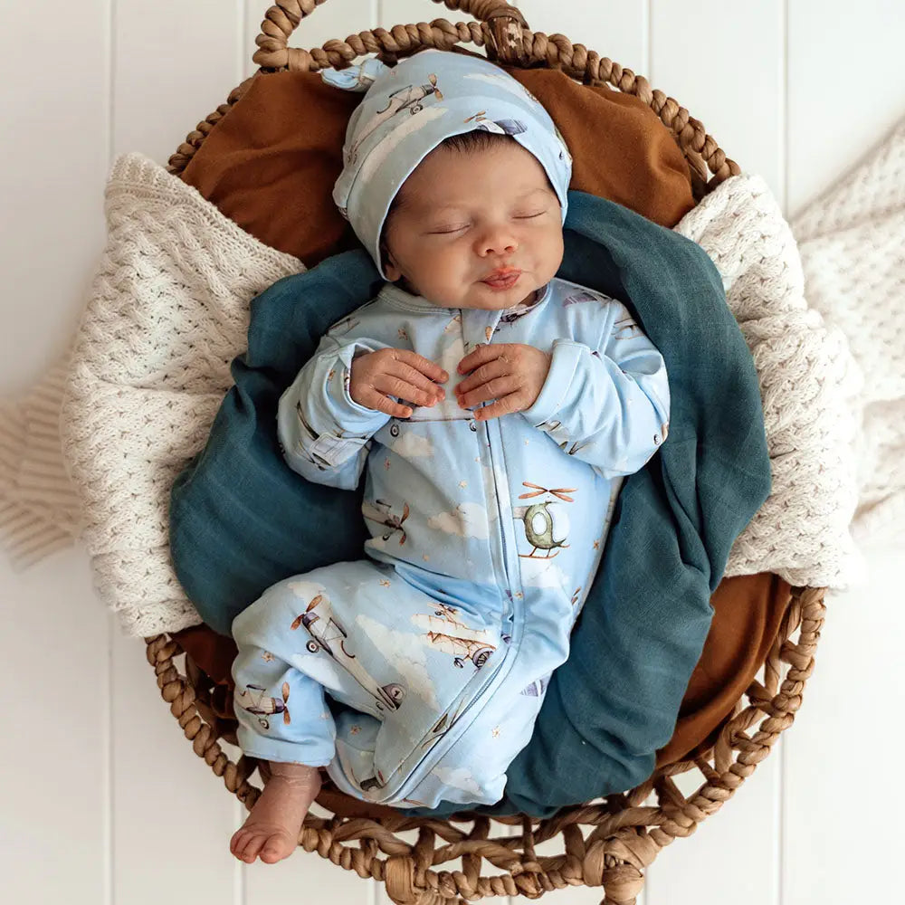 Organic Snugglesuit Convertible Romper | Taking Flight