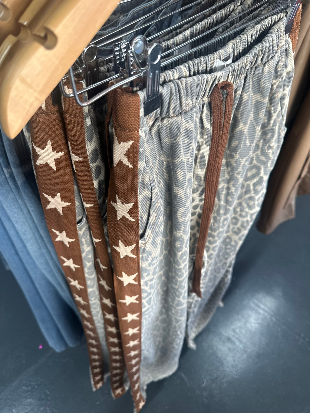 Brown Star Leopard Jeans