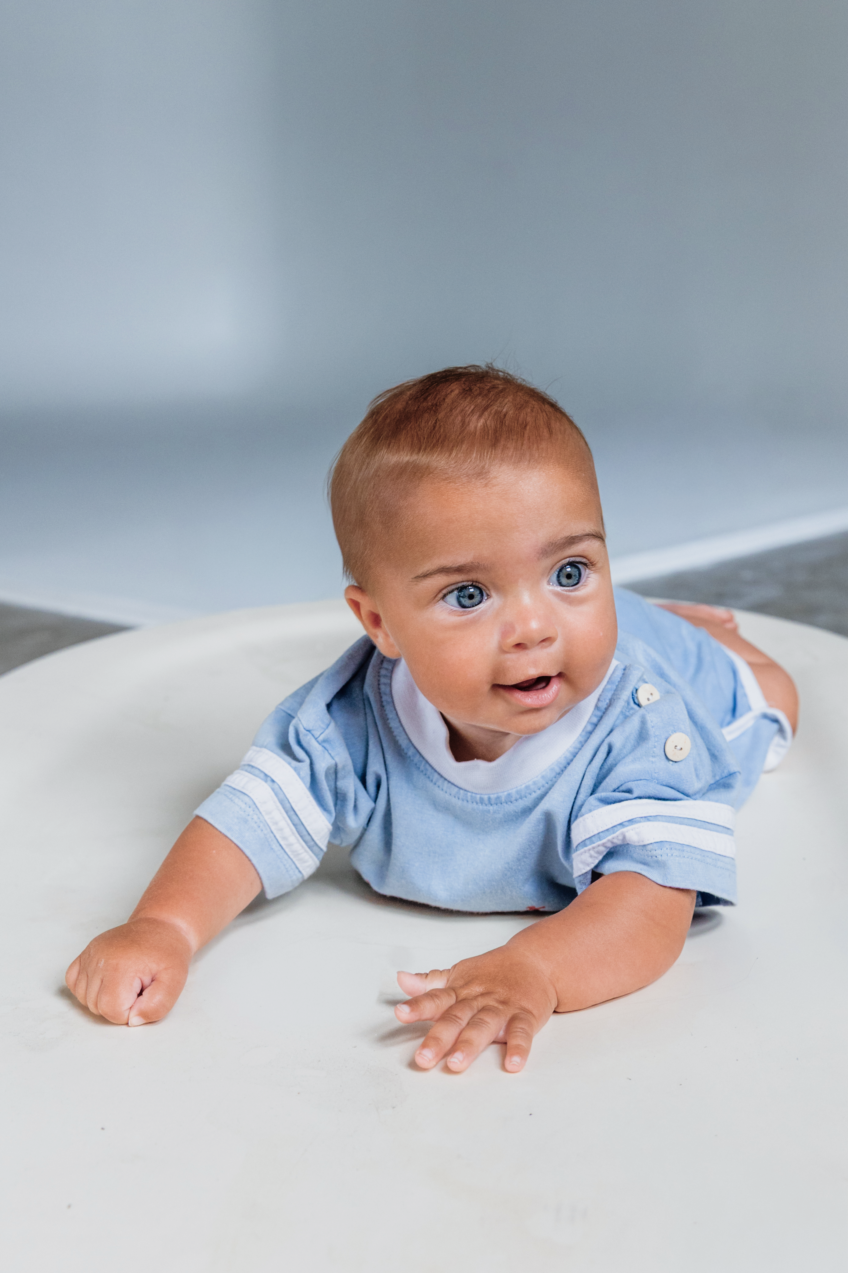 Tiny But Fiery Romper | Blue