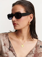 Grace Angular Sunglasses - Black