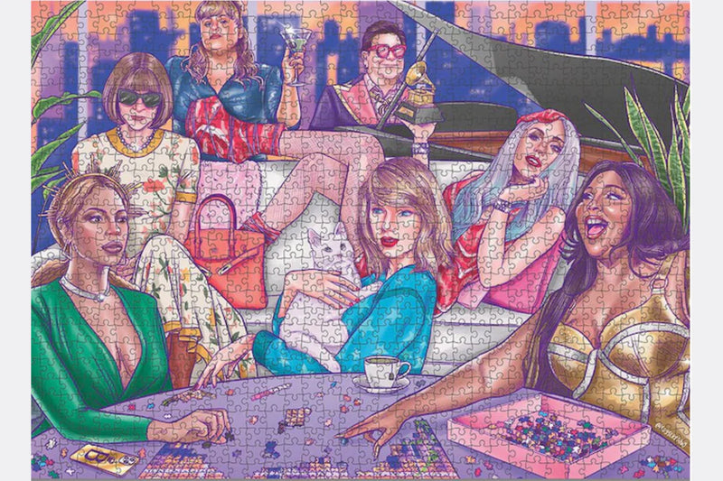 1000 PIECE GLITTER PUZZLE - A NIGHT IN