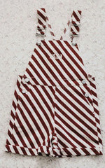 Candy Cane Denim Overalls / PREORDER October