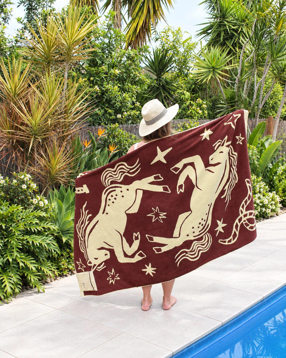 Premium Cotton Beach Towel | Homestead