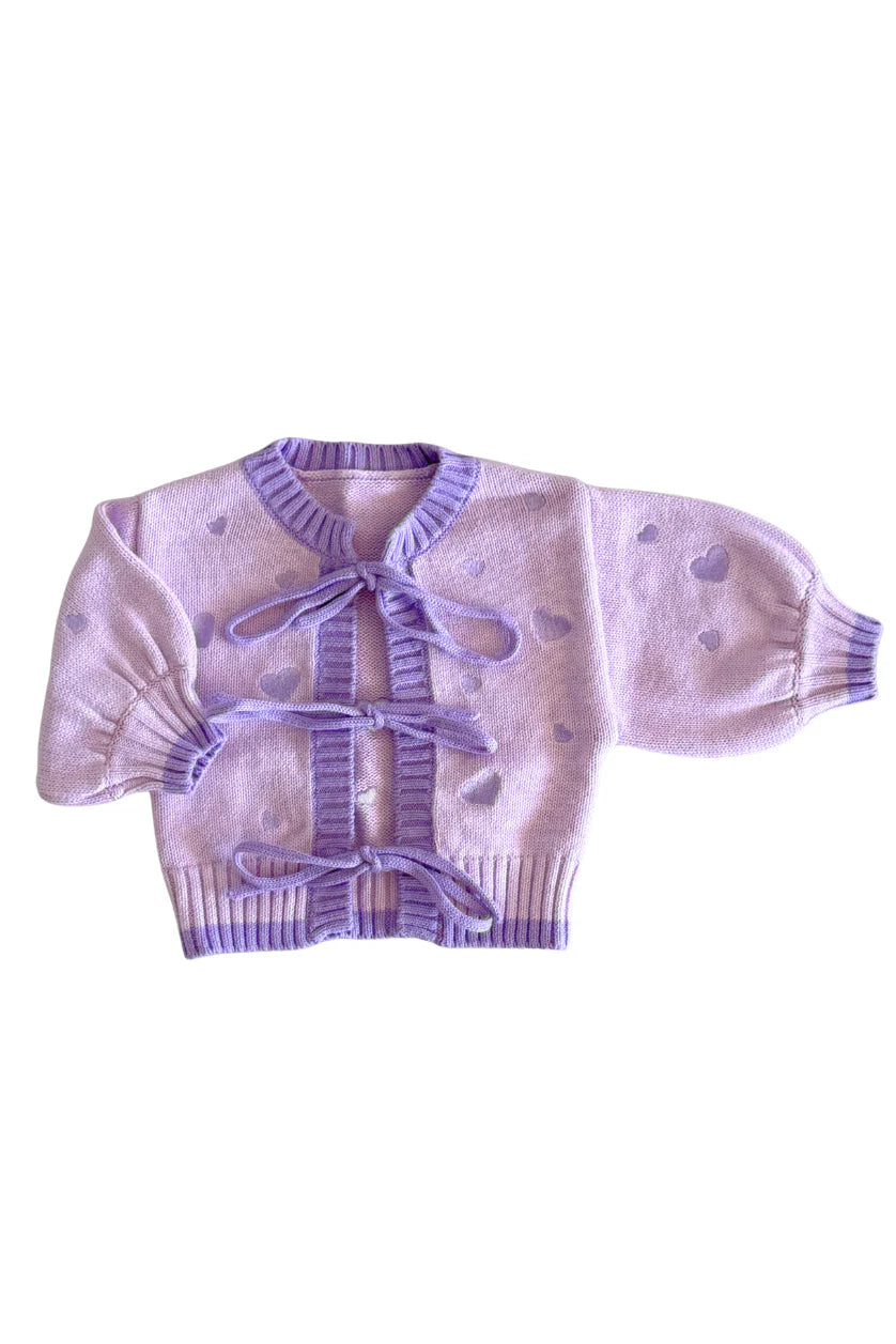 Twilight Heart Tie Up Cardigan
