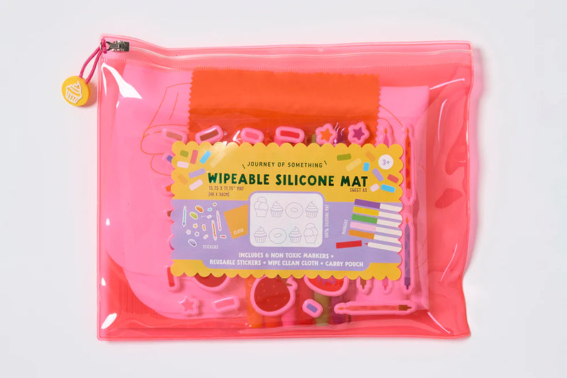 WIPEABLE SILICONE COLOURING MAT - SWEET AS