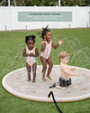 Sprinkler Splash Pad for Kids - Oversized Backyard Sprinkler: Monochrome Cool Kid