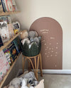 Magic Playwall | Arch Magnetic Wall Decal for Kids: Caramel