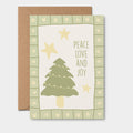 Peace Love and Joy Green | Christmas Card