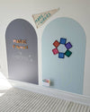 Magic Playwall | Arch Magnetic Wall Decal for Kids: Caramel