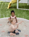 Sprinkler Splash Pad for Kids - Oversized Backyard Sprinkler: Monochrome Cool Kid