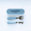 Fork & Spoon Set Blue