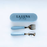 Fork & Spoon Set Blue