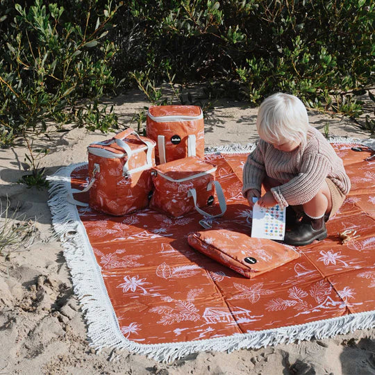 Fringed Medium Picnic Mat Coastal Haven