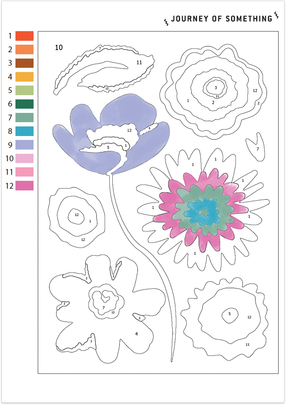 Into the Petals Paint by Numbers (Pack of 3)