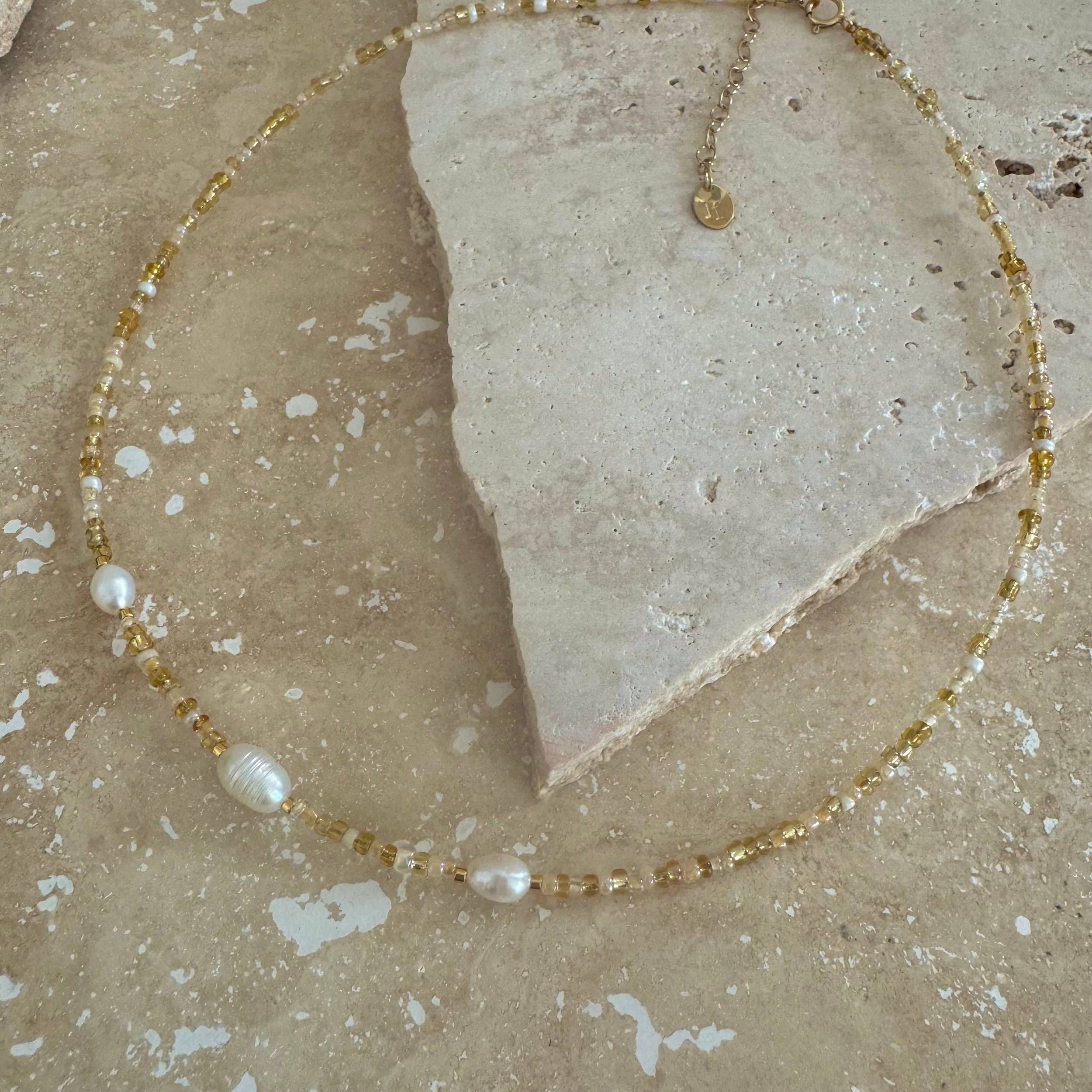Exhale Necklace | Pearly White | Adults