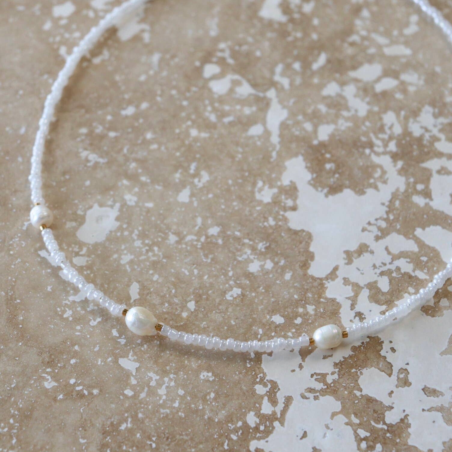 Exhale Necklace | Pebbly Beach Blue | Adults