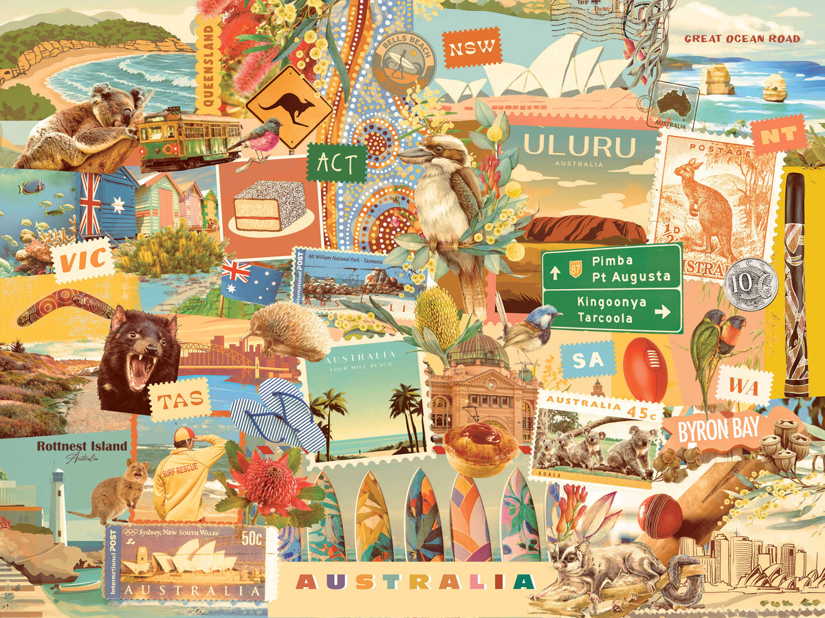 1000 Piece Puzzle Aussie Road Trip