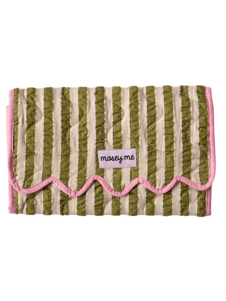 Seersucker Change Mat | Pistachio