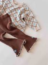 Cotton Knit Bell Pants | Bluebell