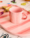 Pink Stripe Mug 2P Set