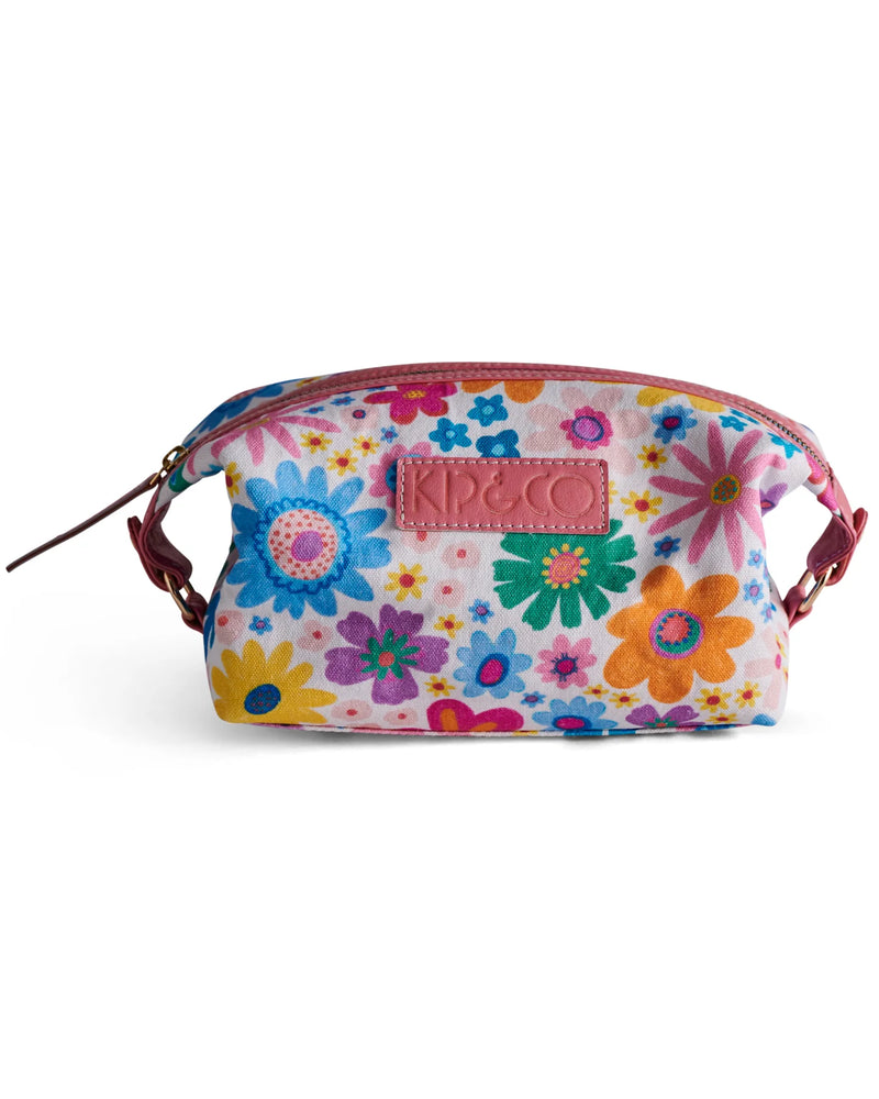 Rainbow Flowers Toiletry Bag