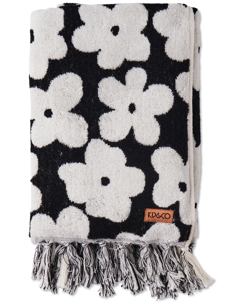 Flower Face Terry Hand Towel