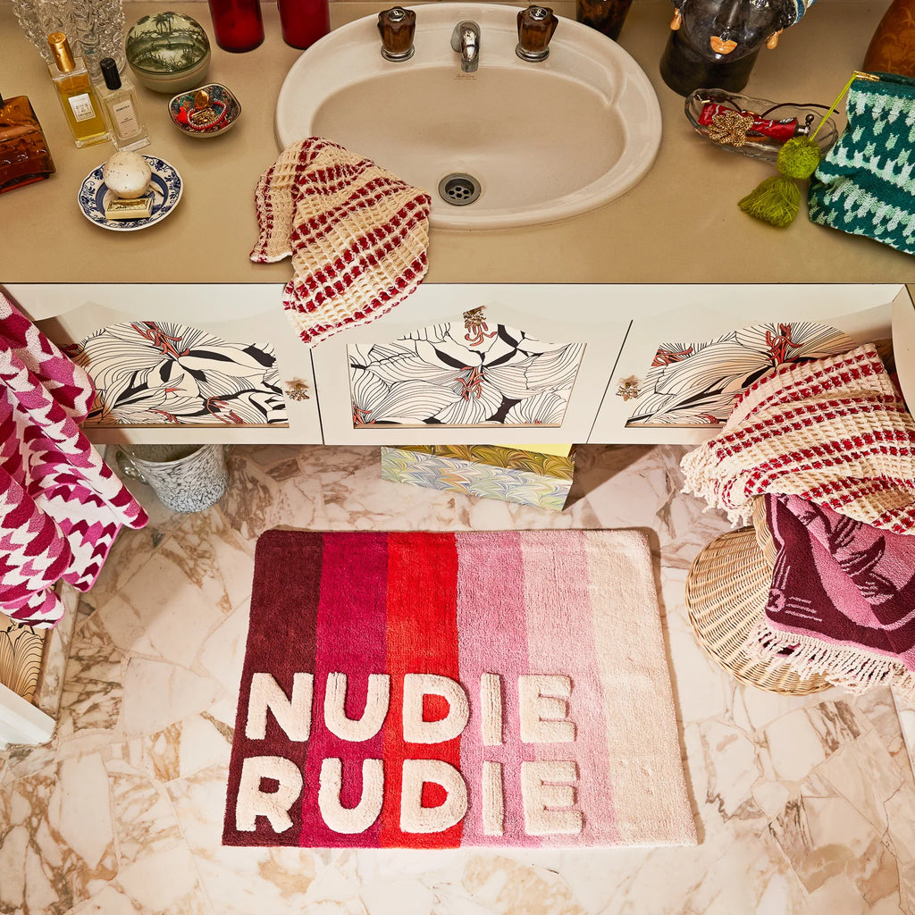 Dariel Nudie Bath Mat - Scarlet