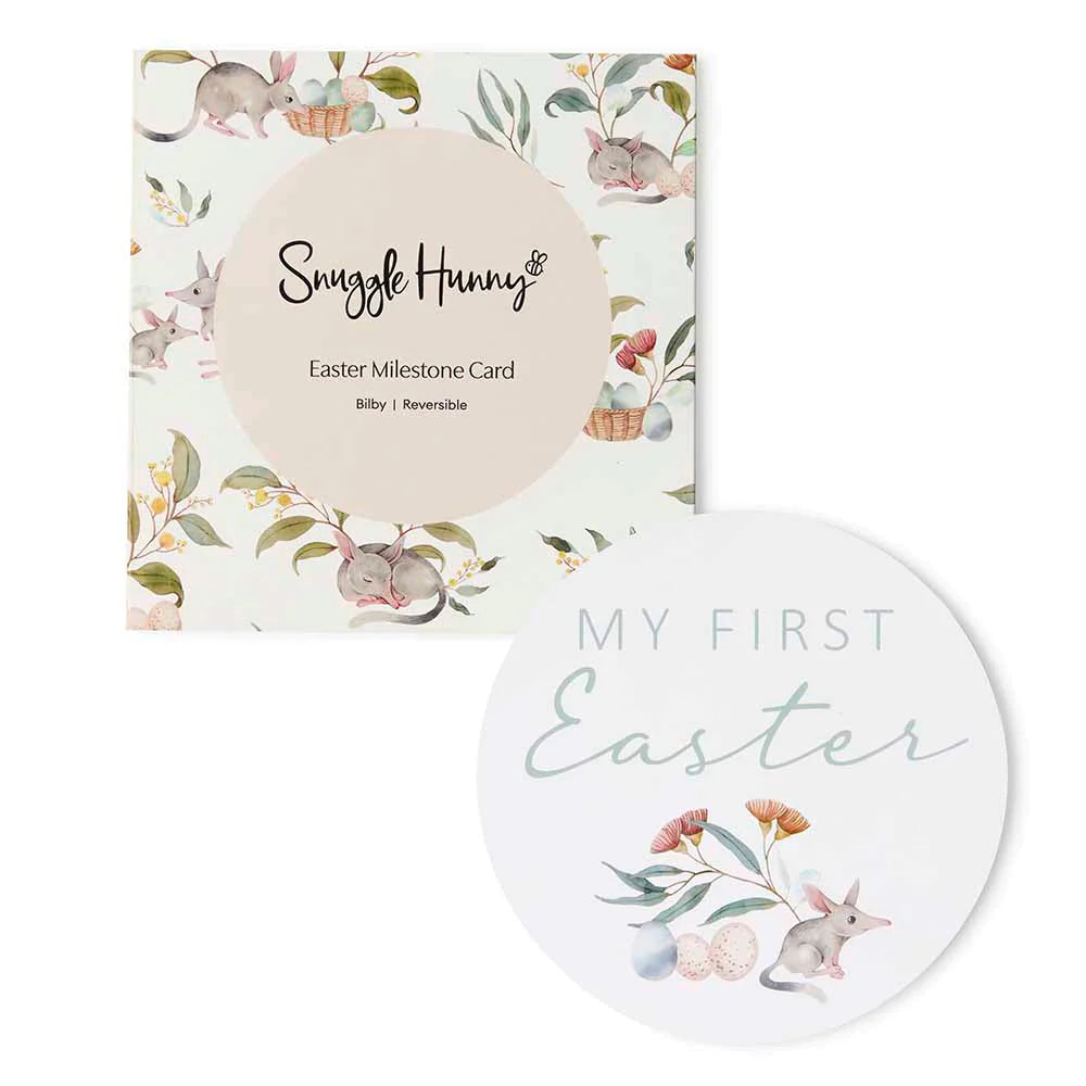 Easter Bilby Reversible Single Milestone Card