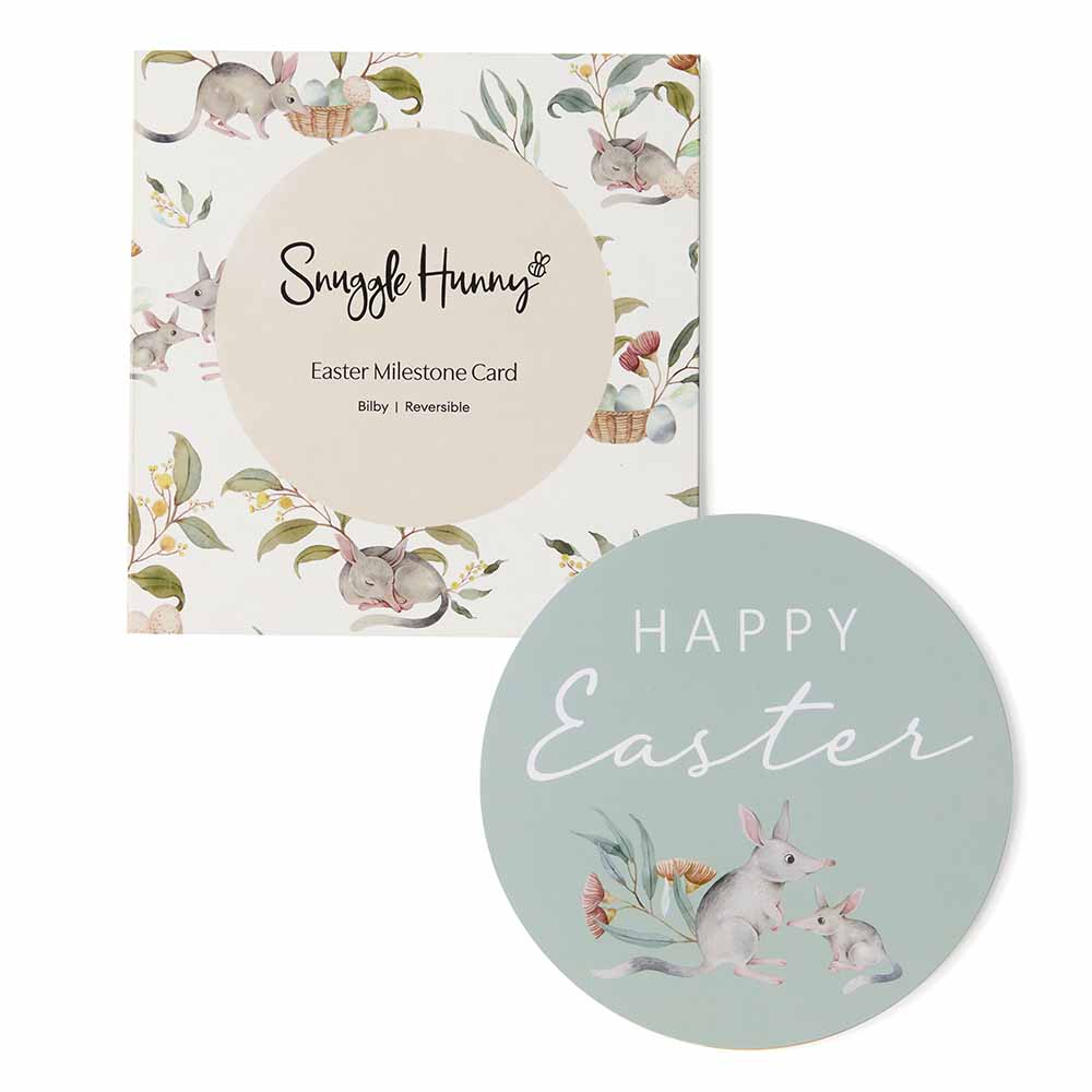 Easter Bilby Reversible Single Milestone Card