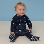 Milky Way Organic Snuggle Sleepsuit Zip Footie