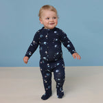 Milky Way Organic Snuggle Sleepsuit Zip Footie