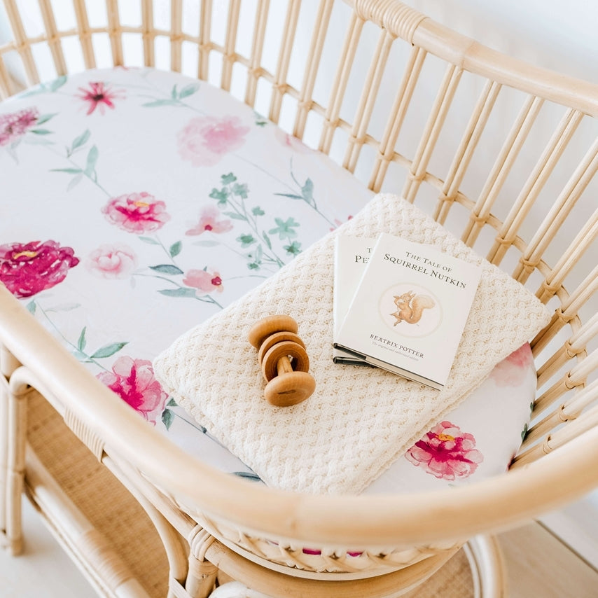 Snuggle Hunny Fitted Jersey Bassinet Sheets
