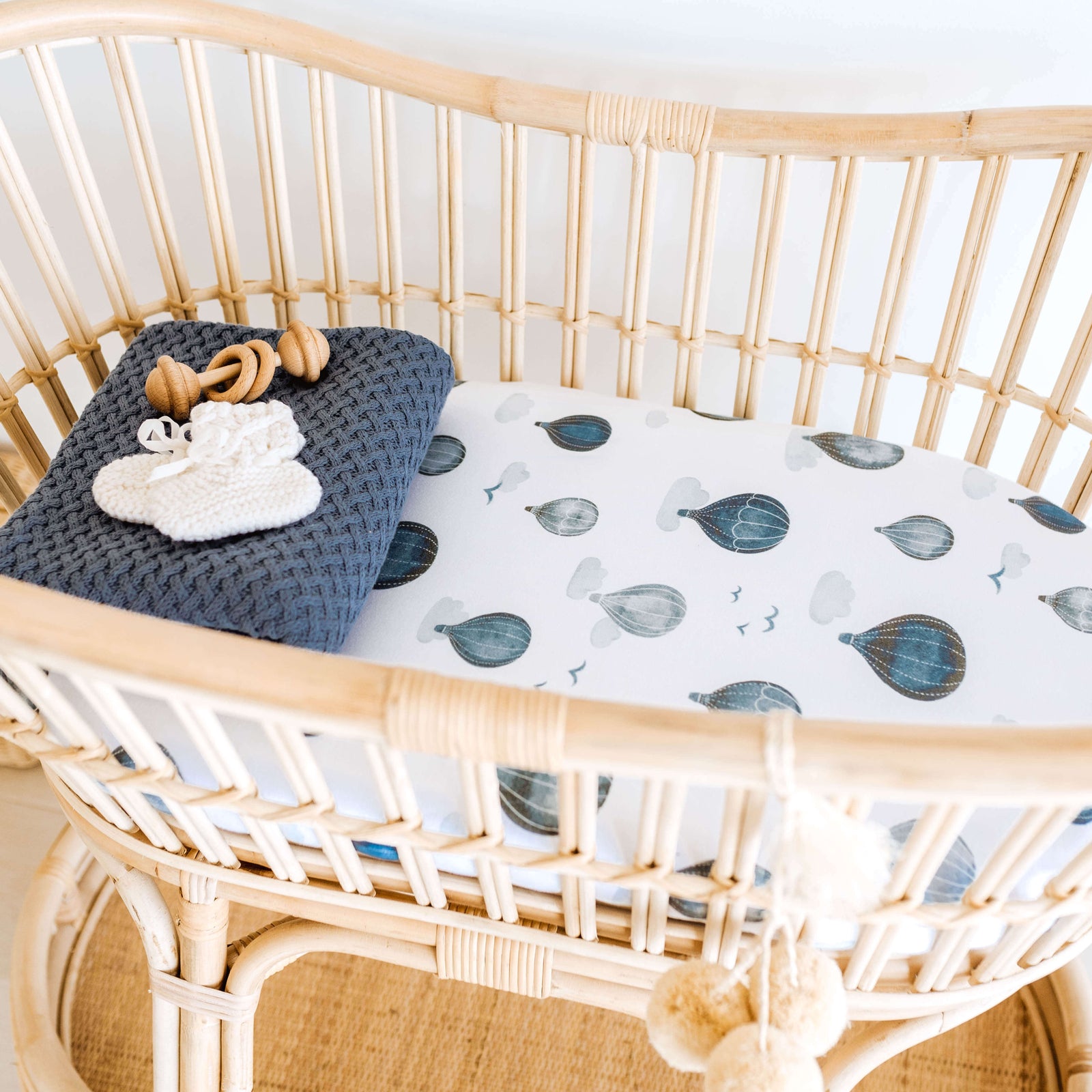 Snuggle Hunny Fitted Jersey Bassinet Sheets