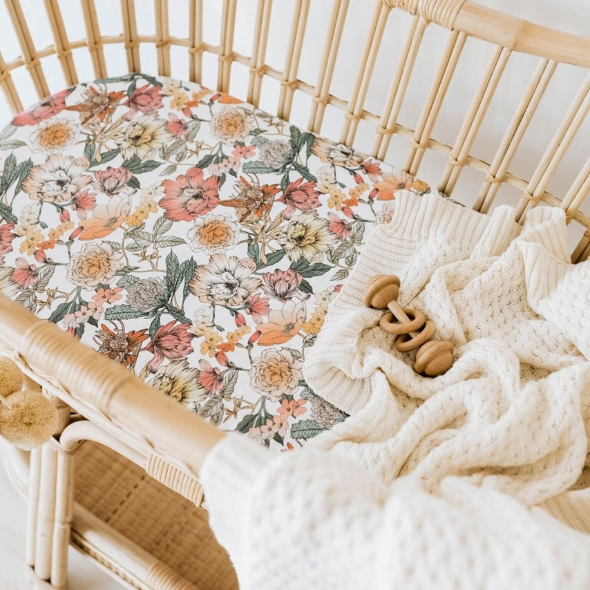 Snuggle Hunny Fitted Jersey Bassinet Sheets