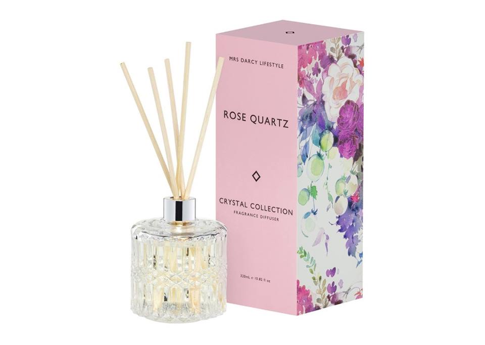Rose Quartz Diffuser - Peonies + Fresh Roses