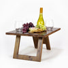Folding Stemless Wine Glass Table - Hardwood