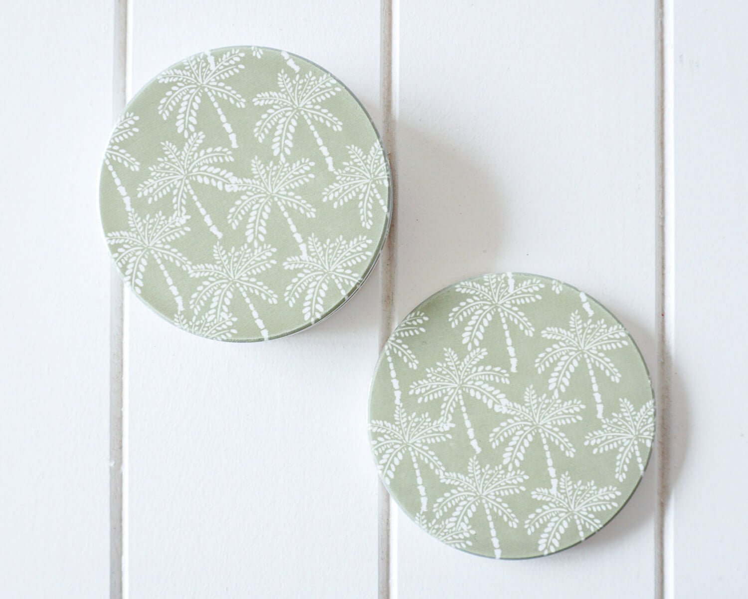 Ceramic Coaster - Banana Palm Solo Mustard - Set 4