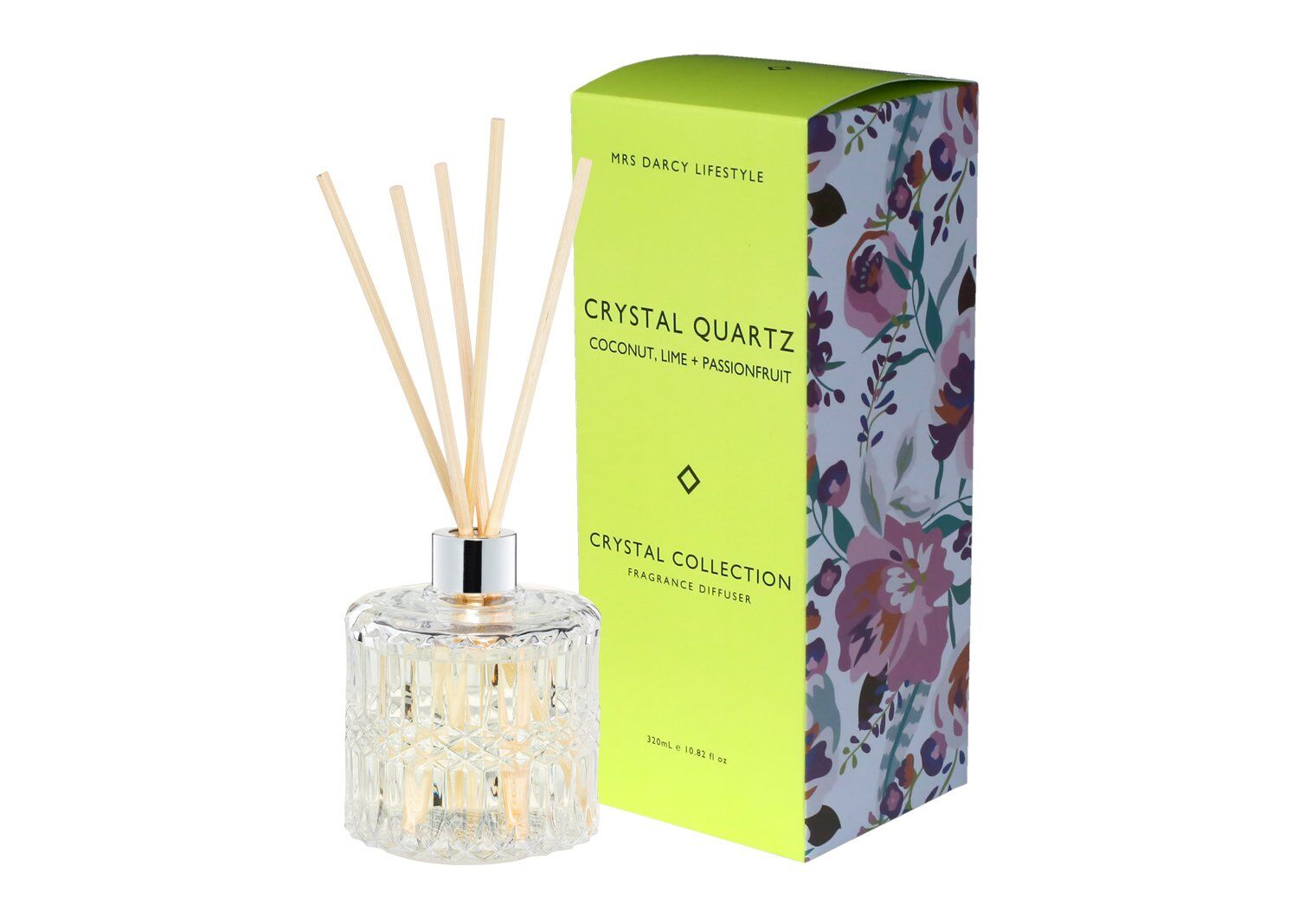 Crystal Quartz Diffuser - Coconut, Lime + Passionfruit